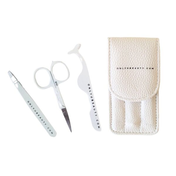 3-Piece Eyelash Tool Kit (White)